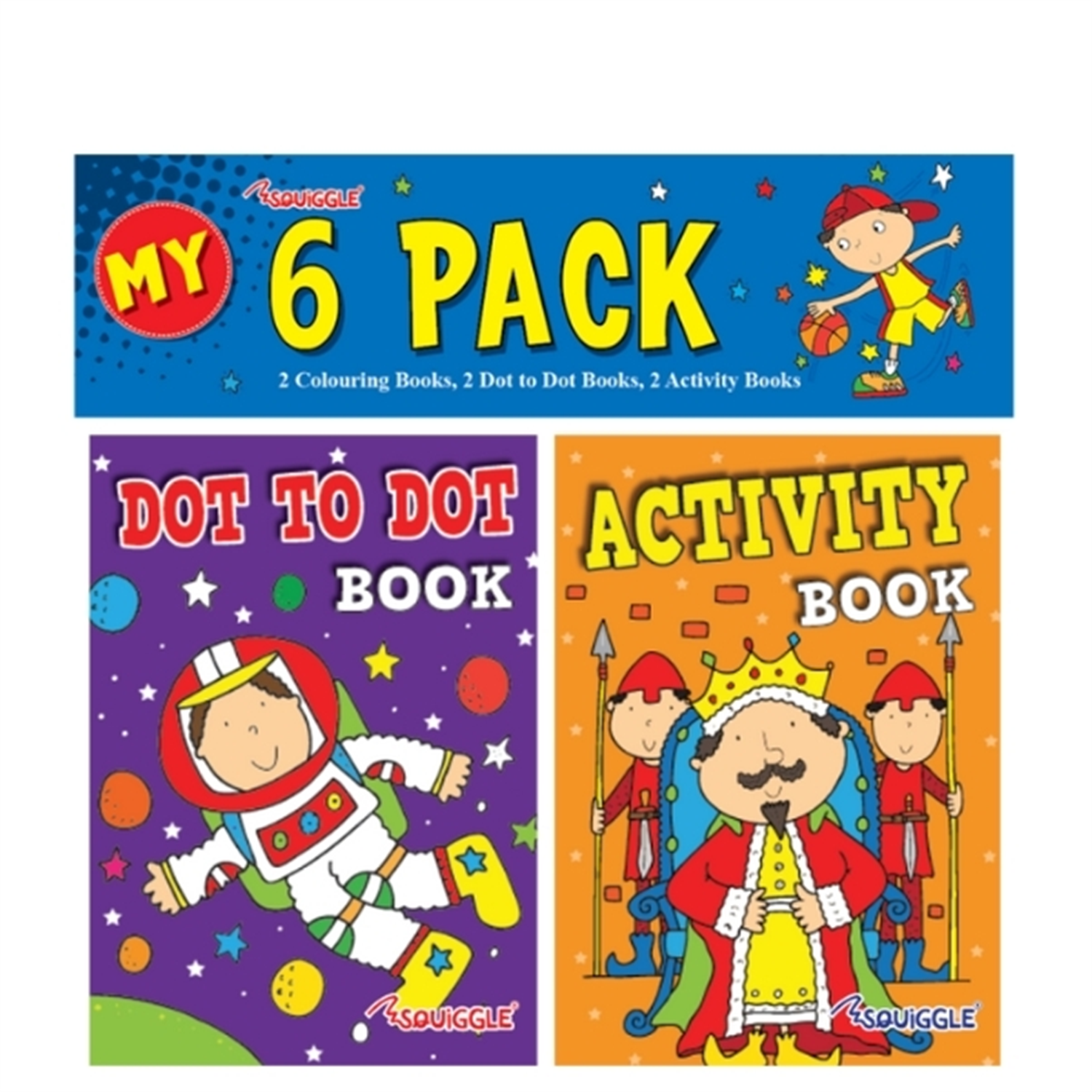 Poundfun Boys Mini Colouring & Activity Books 6 Pack - Image 5
