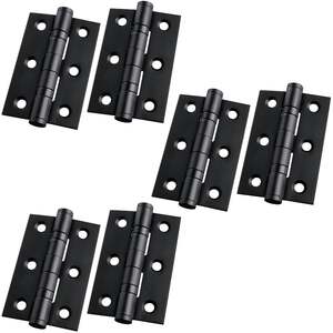 Ball Bearing Butt Hinges with Screws, 4 Pairs
