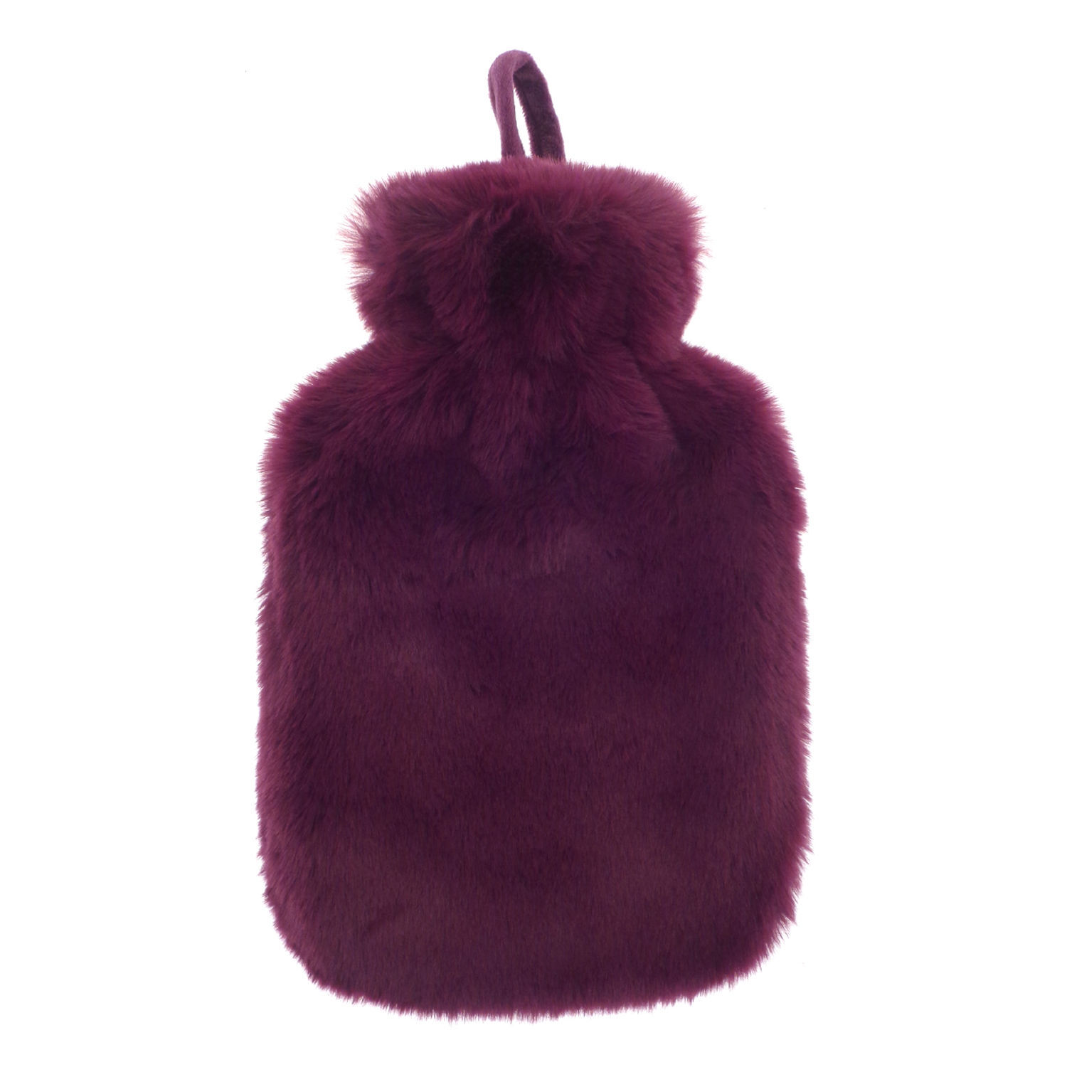 Ribbon Super Luxury Faux Fur Hot Water Bottle And Cover