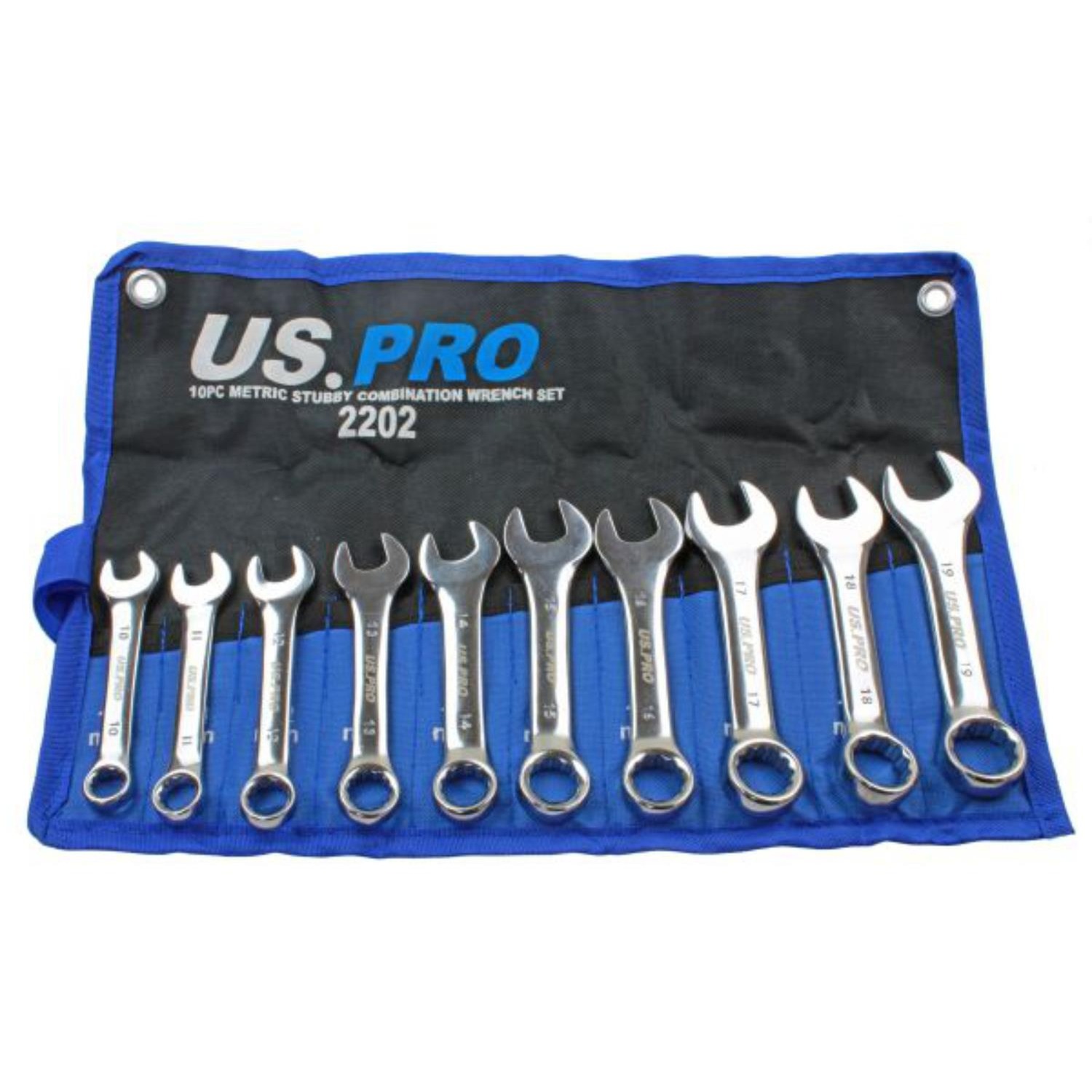 B&Q - Tools 10Pc Metric Stubby Combination Spanner Wrench Set 1019mm 2202 - Image 3