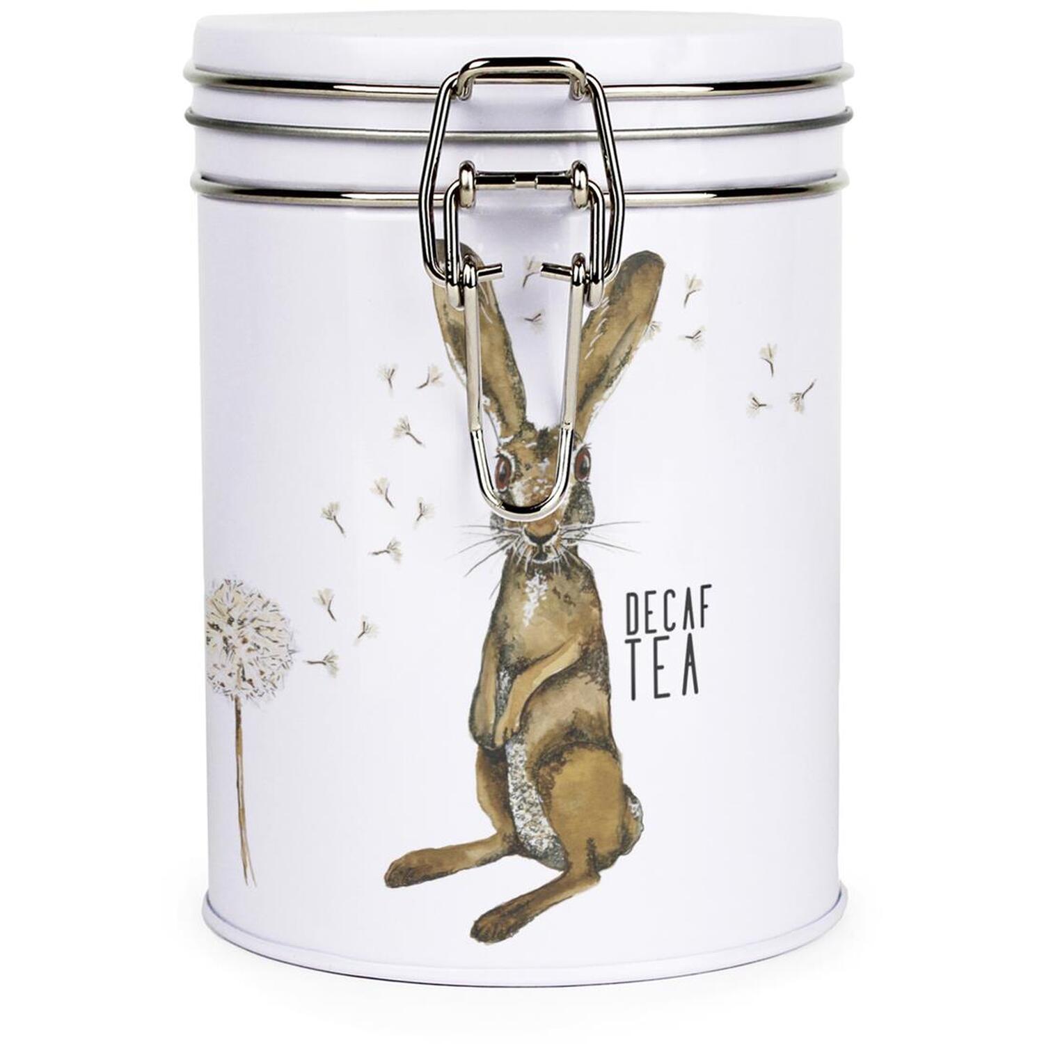 Purely Home Hare & Dandelions Clip-Lid Kitchen Storage Canister - Decaf Tea