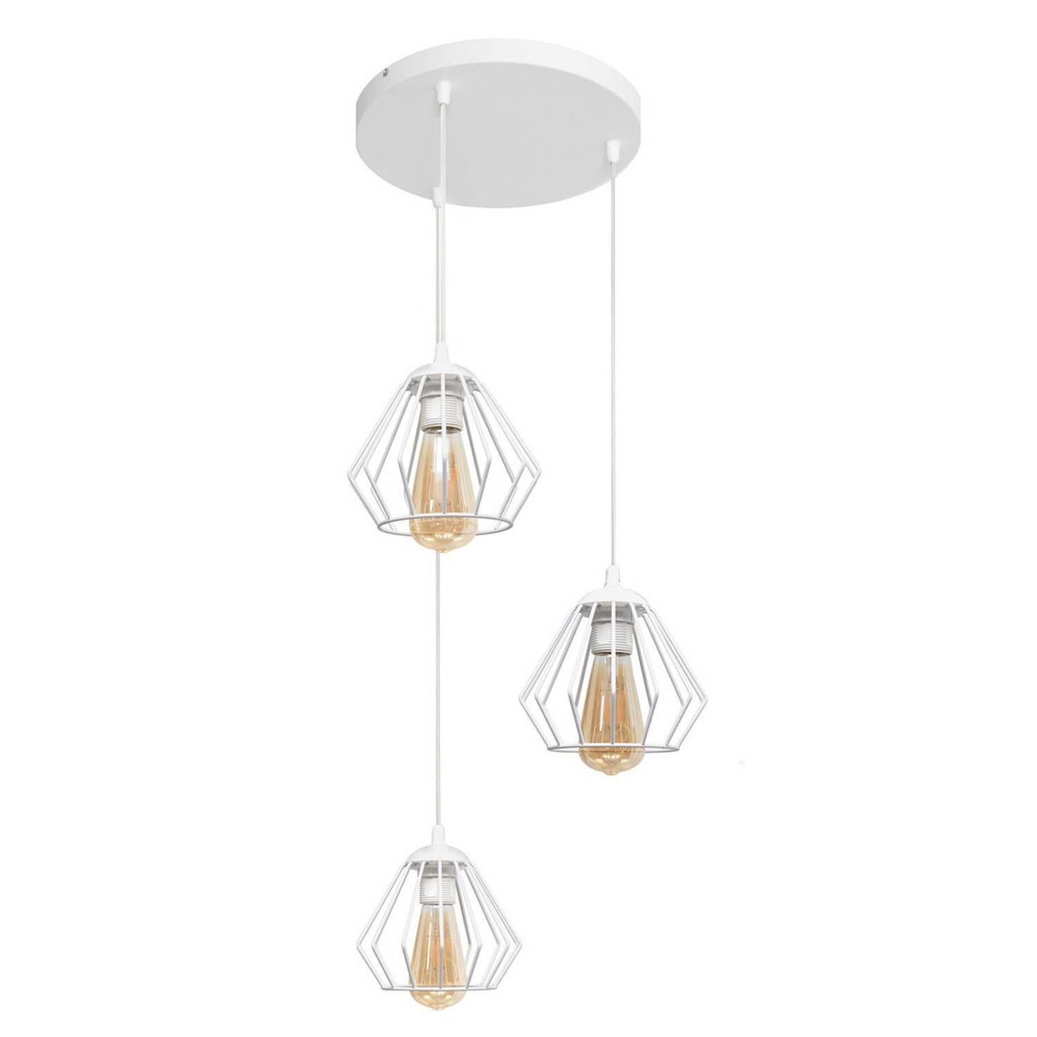 Helam Lighting Agat Pendant Light White