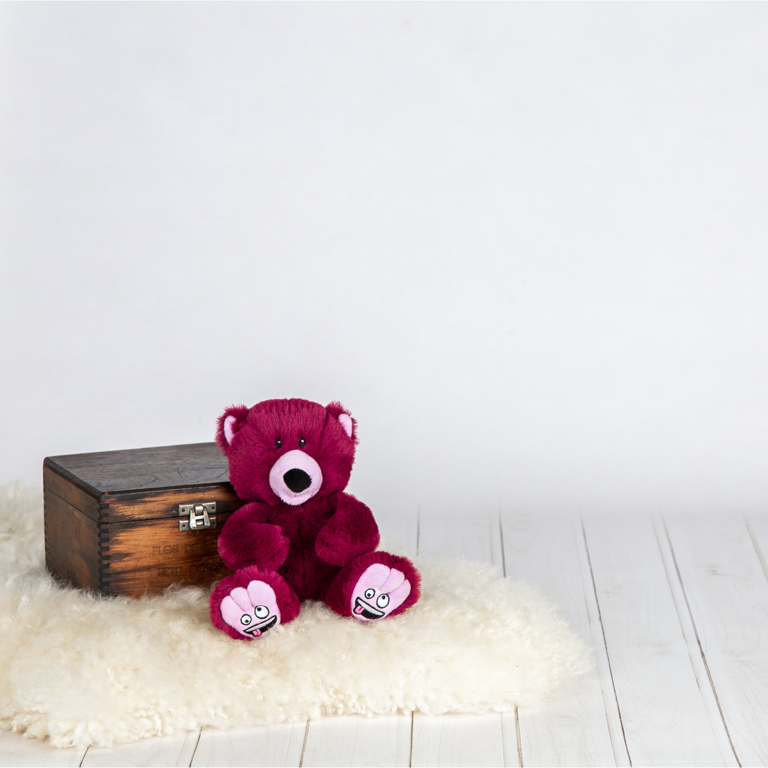 Image of Mini Silly Bear Toy - Purple
