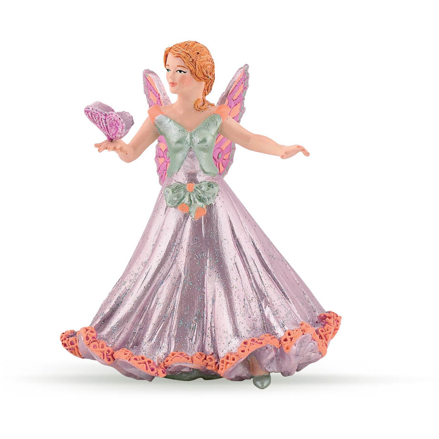 Image of PAPO The Enchanted World Pink Butterfly Elf Toy Figure - Black