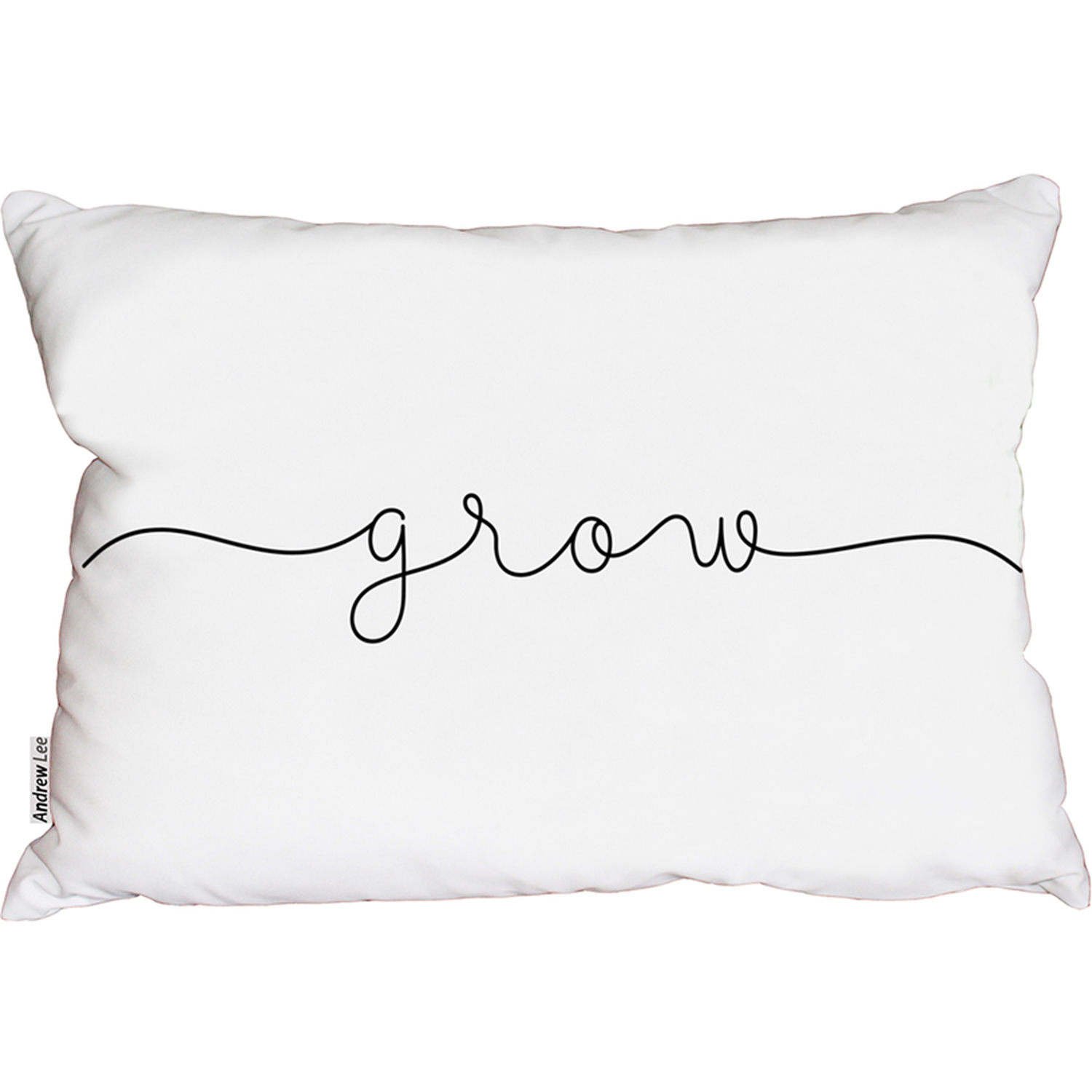 Text Glow Outdoor Cushion - White