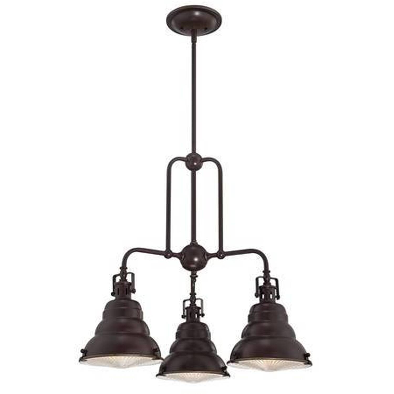 Eastvale 3 Light Pendant Bar Chandelier Light Palladian Bronze, E27 - Palladian Bronze
