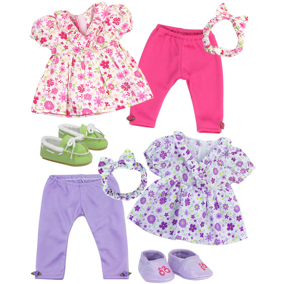 Sophias by Teamson Kids 8 Pc Set Outfit, Headband and Shoes for Two 15