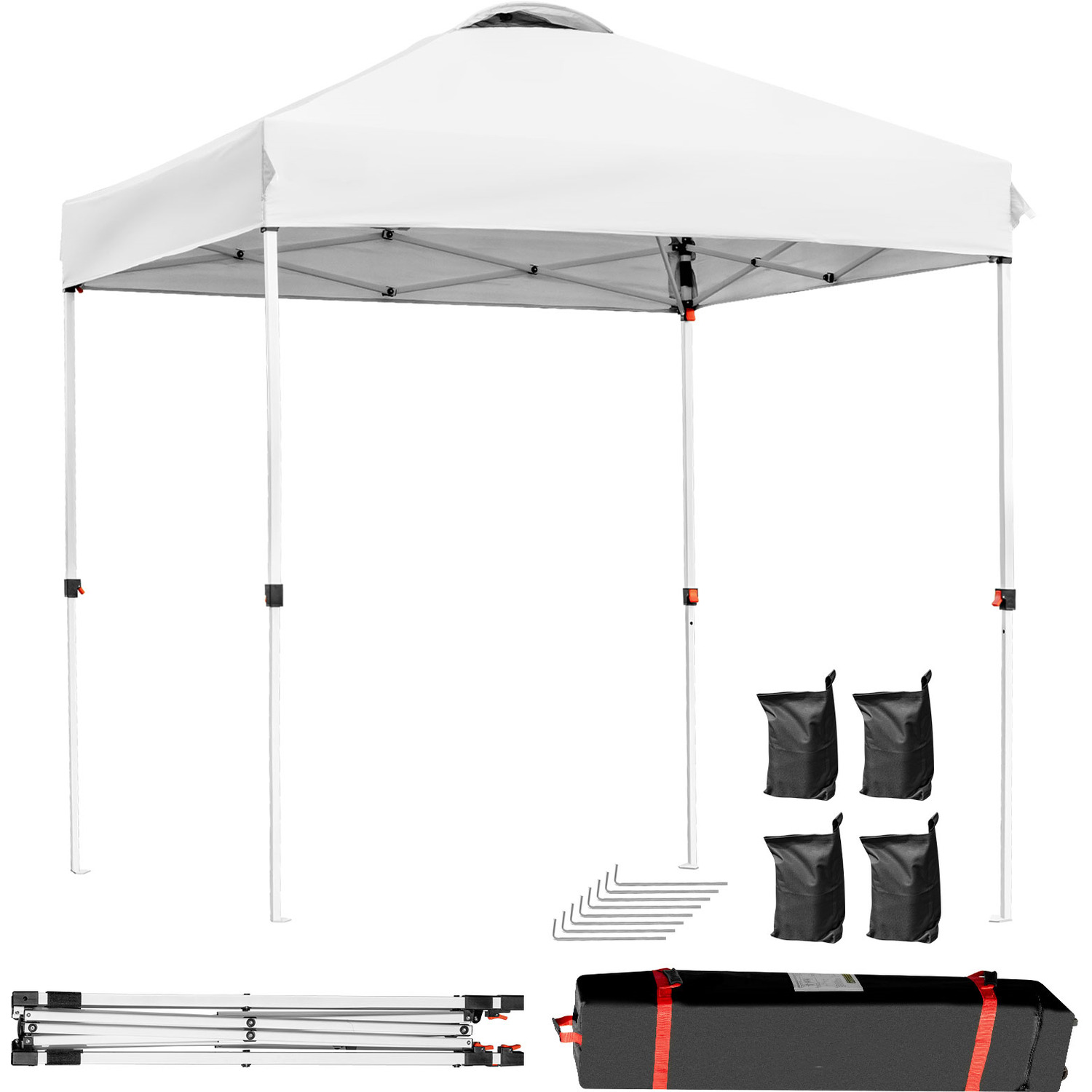 COSTWAY - Pop-up Canopy Tent - White thumbnail