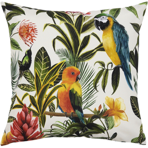 Vibrant Parrots Outdoor Cushion Cover