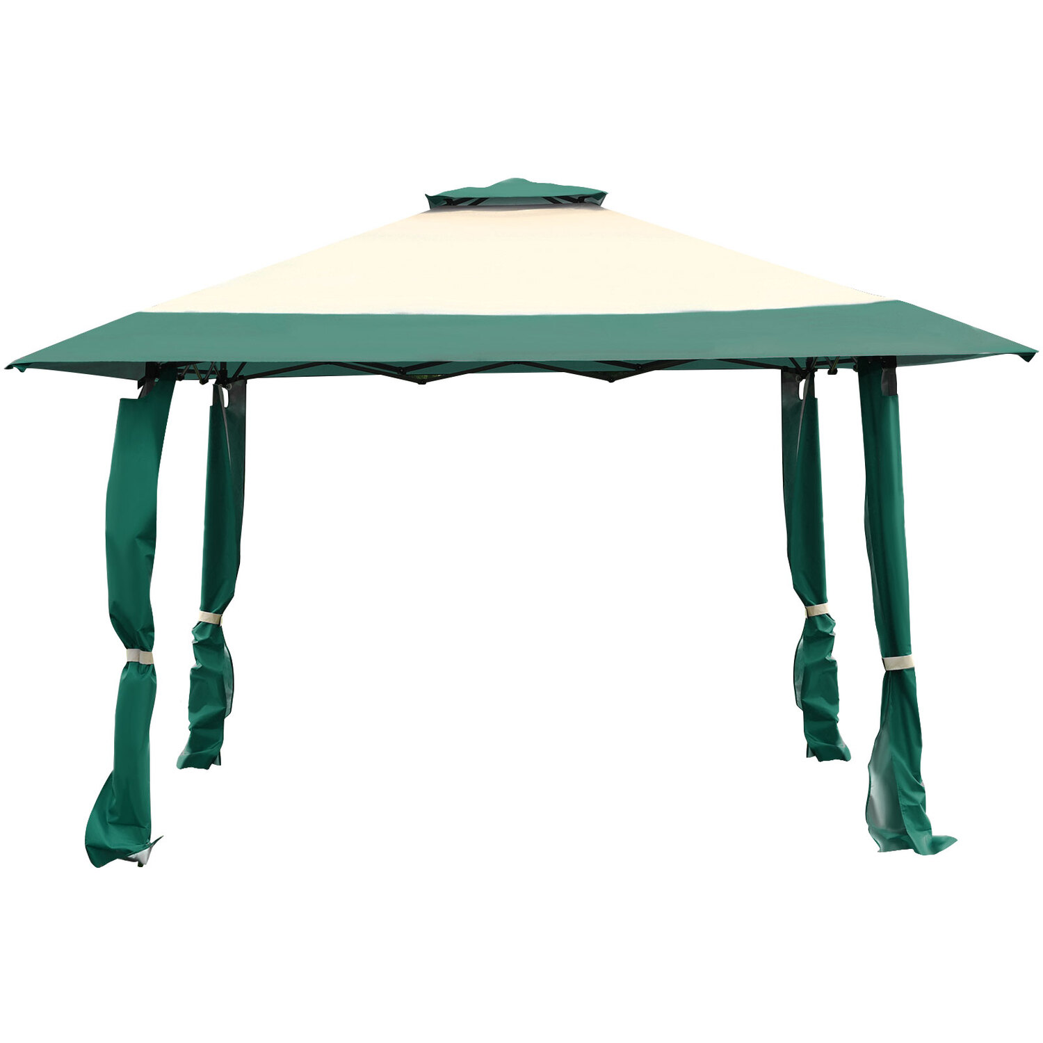 COSTWAY - Gazebo Canopy Tent - Green thumbnail
