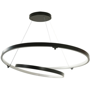 Infinity Black Loop LED Bathroom Wall Light 3000K