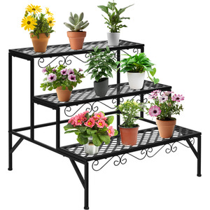 3 Tier Steel Plant Stand Ladder