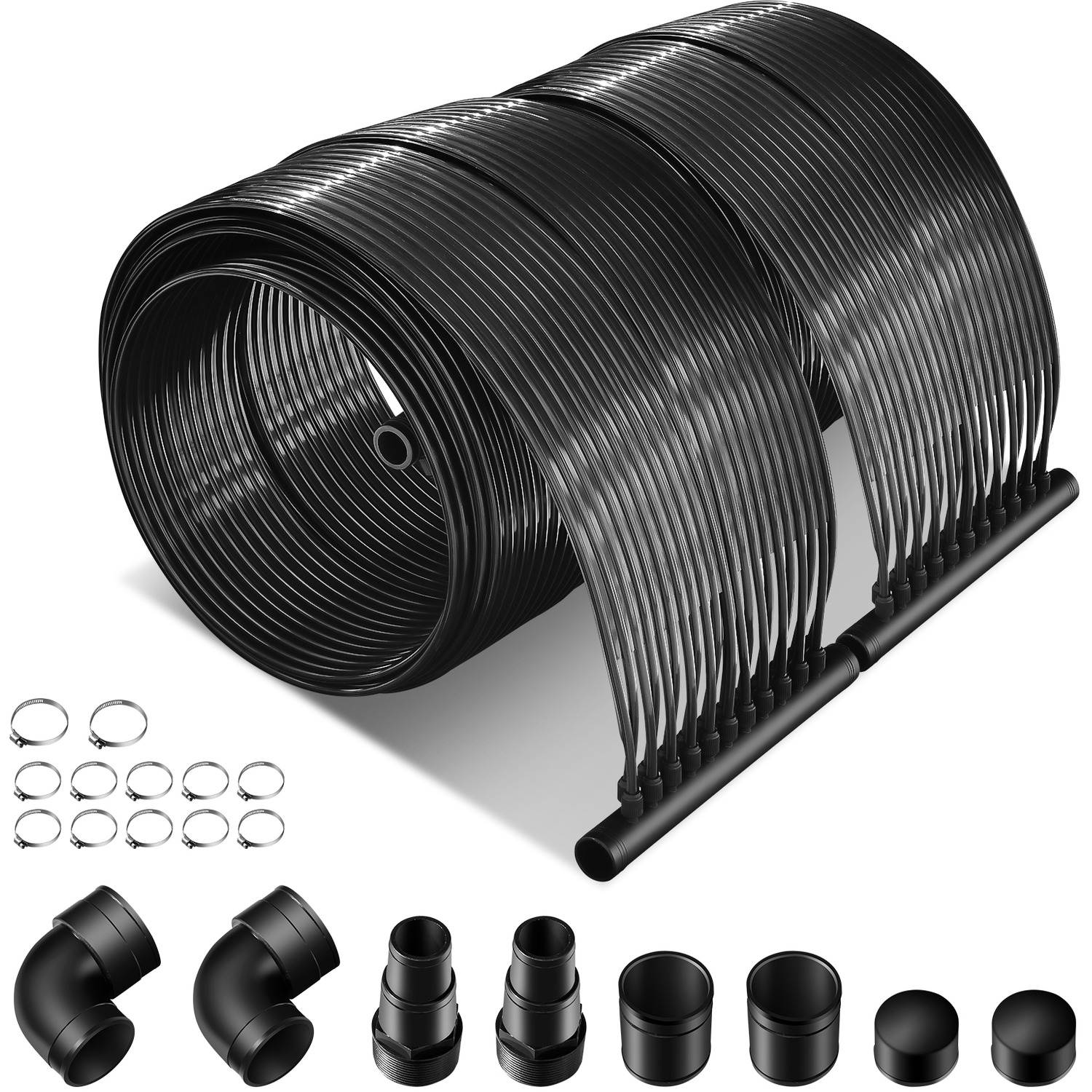 Swimming Pool Heating System - Black