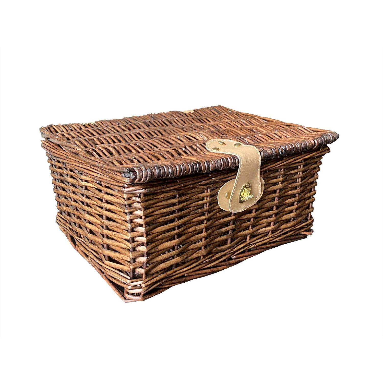 Image of Picnic Hamper Lidded Basket with Latch&hellip;