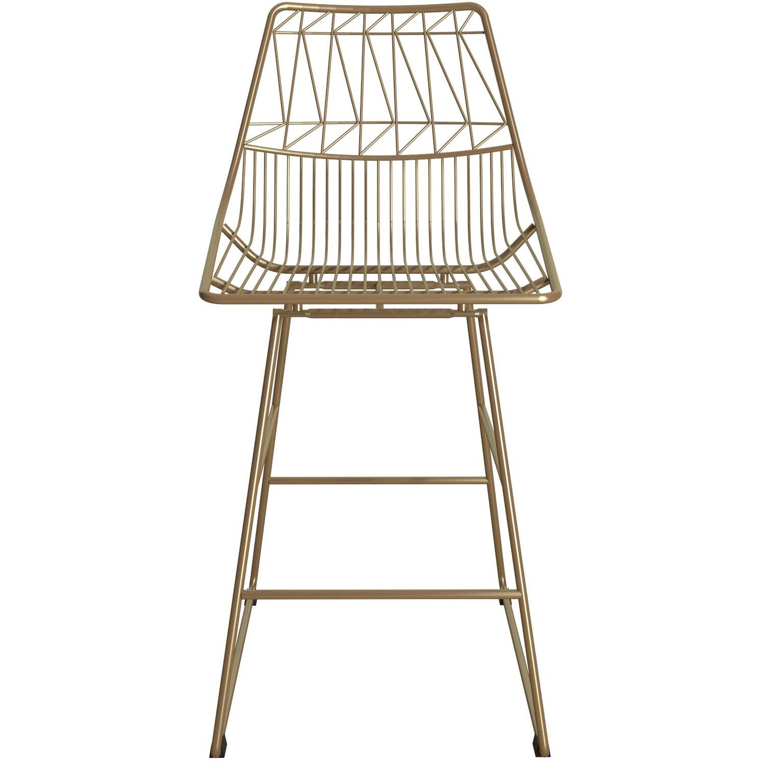 Cosmoliving Astrid Wire Metal Counter Stool - Gold