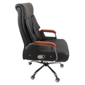 Executive Office Chair with Wooden Arm Rest