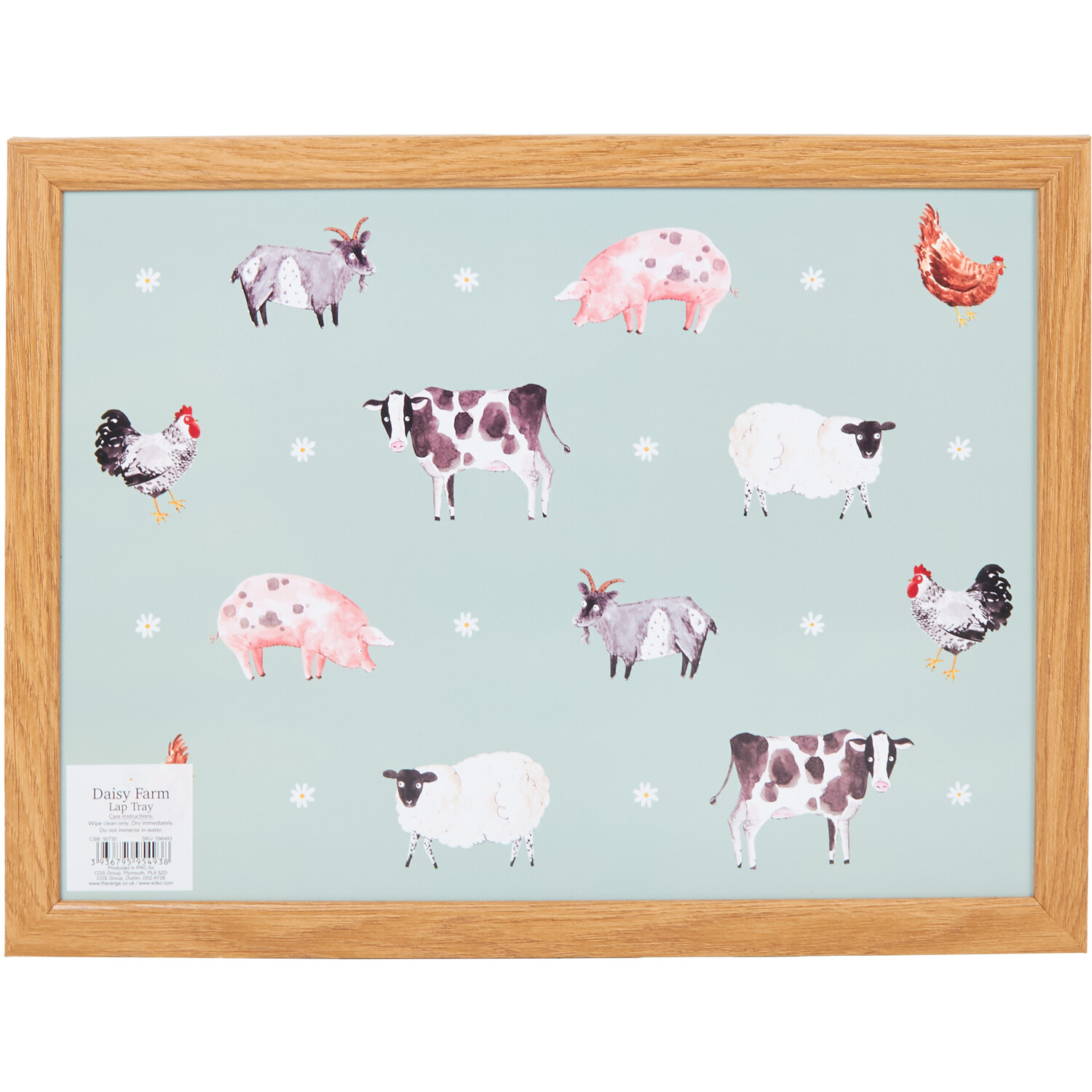 Image of Daisy Farm Lap Tray - Blue