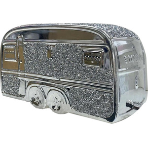 Crushed Diamond Silver Crystal Square Gypsy Caravan