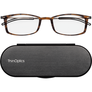 Tortoise / 0.0113kg Brooklyn Ultra-Thin Reading Glasses with Rectangular Frames shot 6083718