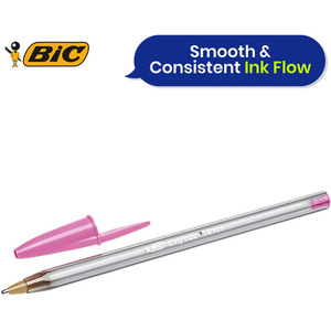 BIC Cristal Fun Ballpoint Pens Pack of 20 Wide 1.6mm Tip