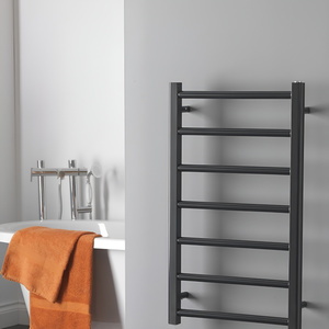 Alpine Heated Towel Rail For Central Heating, Anthracite