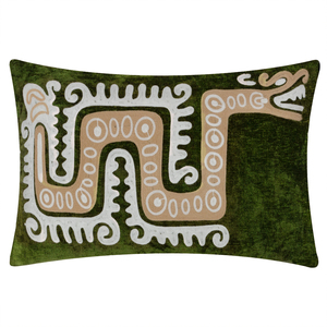 Dynasty Dragon Embroidered Chenille Cushion