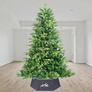 Christmas Tree Skirt Hexagonal Design