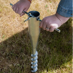 Heavy Duty Screw in Metal Ground Spike