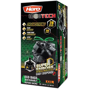 Hero 114L Heavy Duty Bin Bag Extra Large
