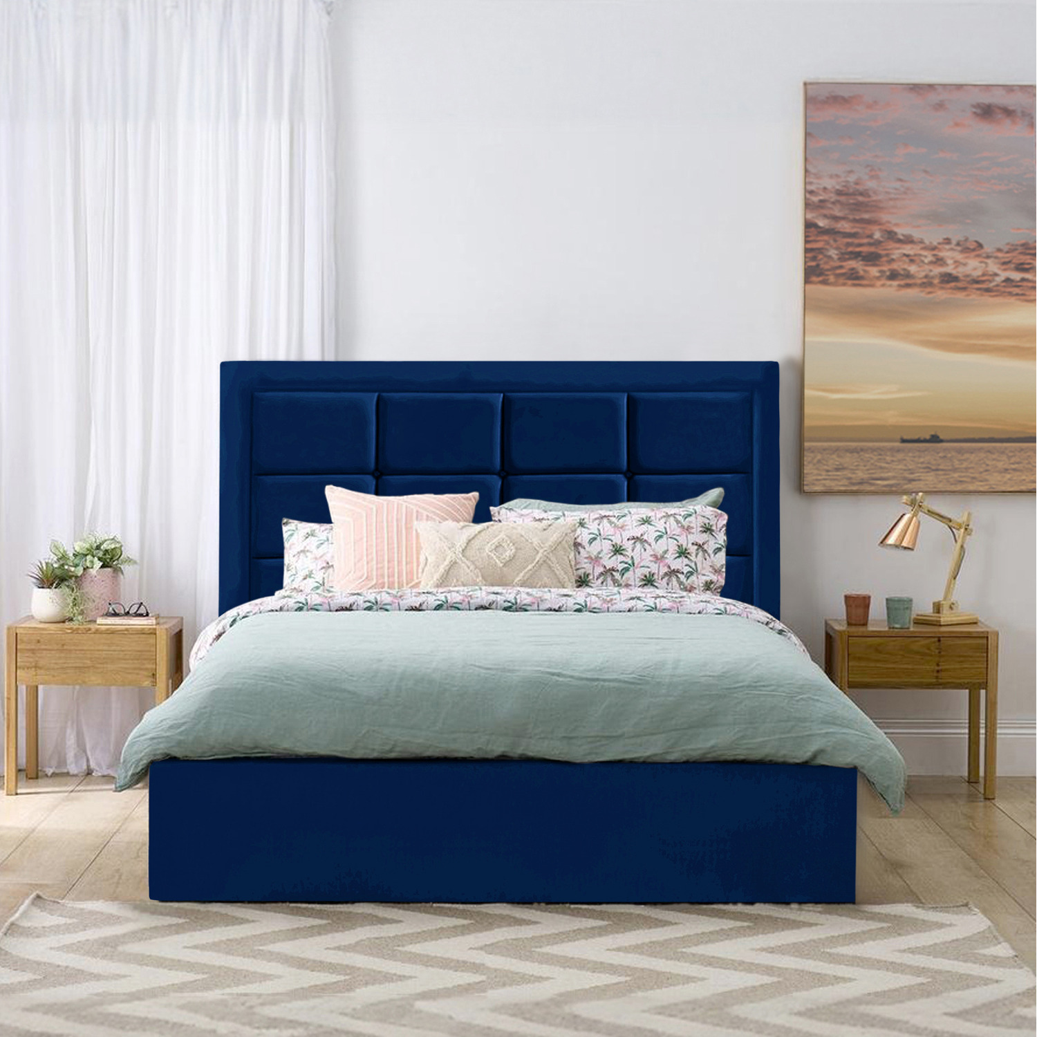 Arko Storage Bed - Blue Single