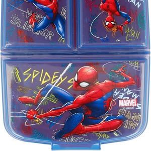 Spiderman Blue / Spiderman Blue Official Licenced Spiderman Blue 3-Compartment School Lunch Box shot 7715166
