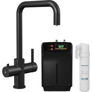 3 in 1 Instant Hot Water Kitchen Sink Tap Tank Filter Matt Black