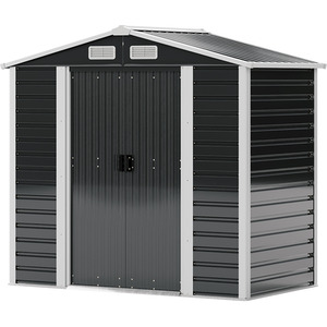 7x4 Apex Roof Metal Garden Shed