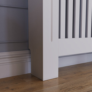 White / 152cm Chelsea Radiator Cover shot 8337186