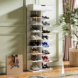 Livingandhome 9-Tier Shoe Rack with Drawer