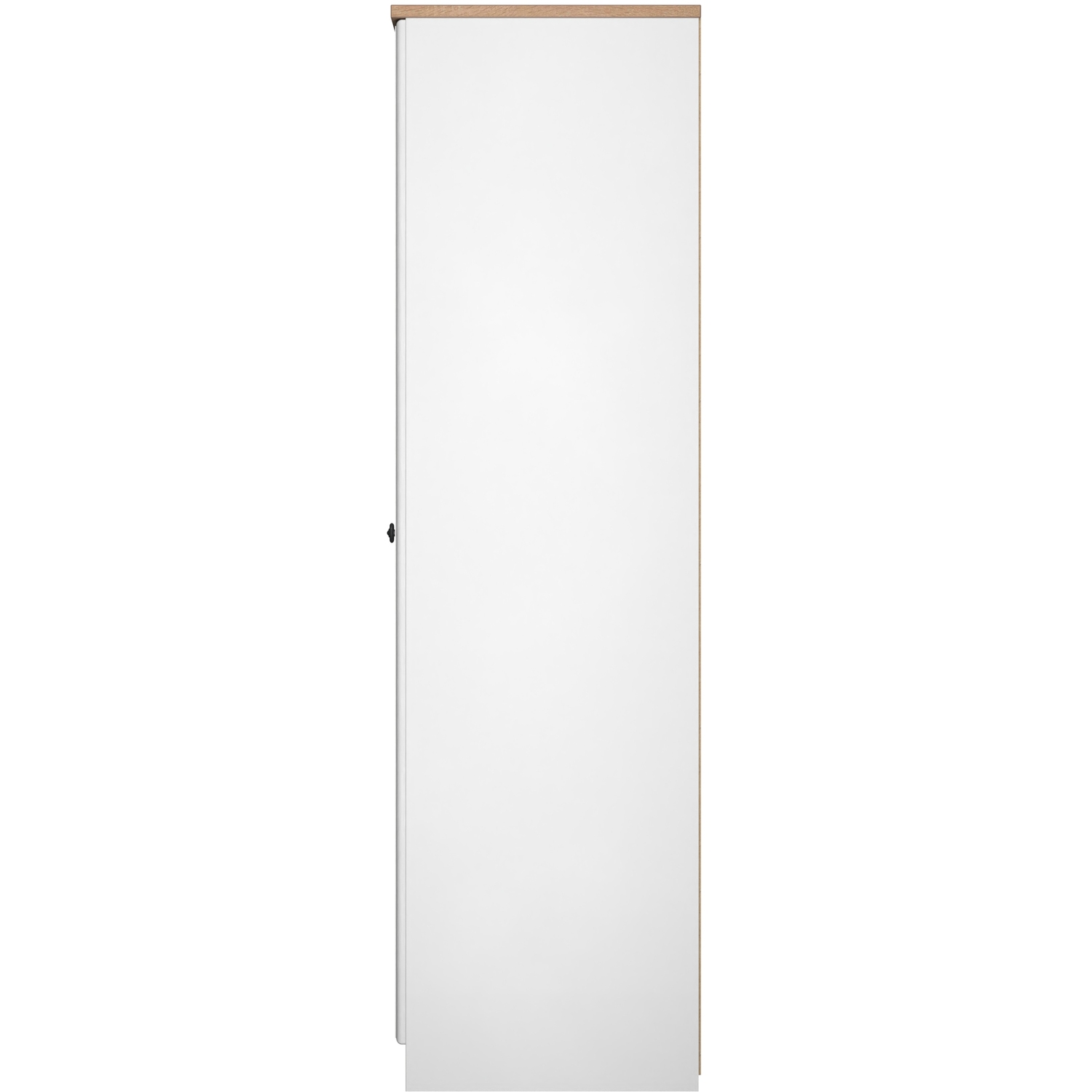 Norfolk Ready Assembled Triple Mirror Wardrobe - White Ash Bardolino Oak
