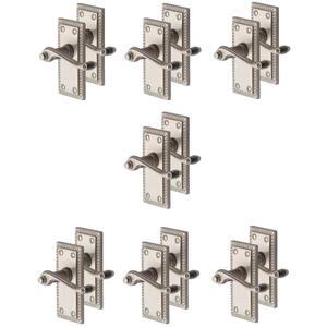 7 Pairs Georgian Lever Latch Door Handle