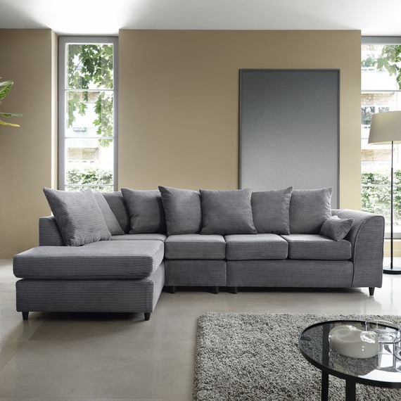 Jumbo Cord Large Corner Sofa