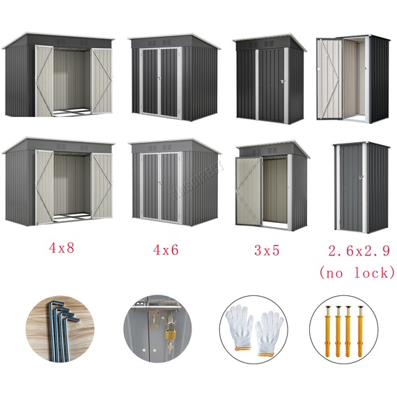 Metal Garden Shed With Free Foundation