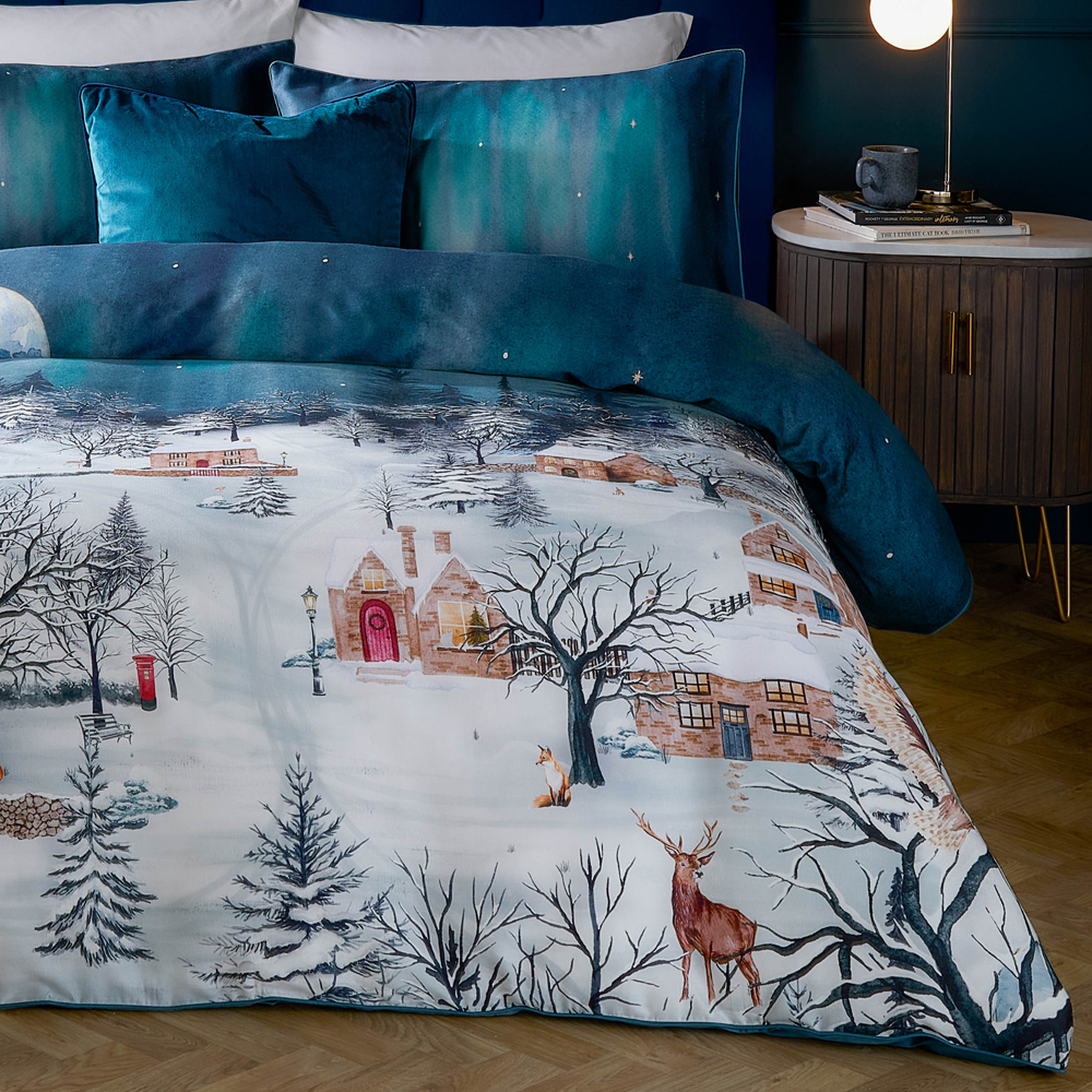 Starlight Cotton Duvet Cover Set - Midnight Blue Single