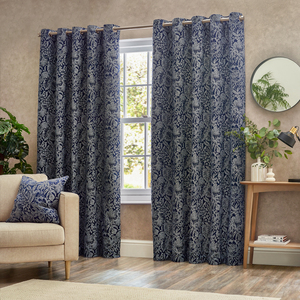 Bali Jacquard Eyelet Curtain Pair