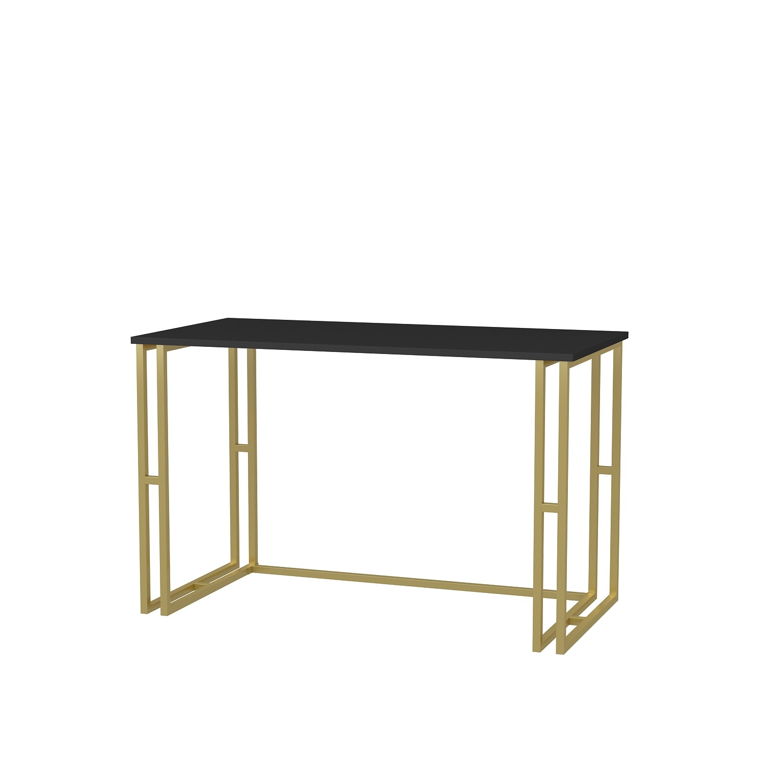 Kane Study Desk - Gold And Anthracite