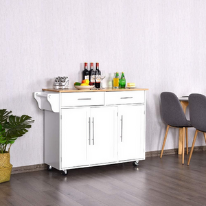 Kitchen Island Cart Storage Trolley