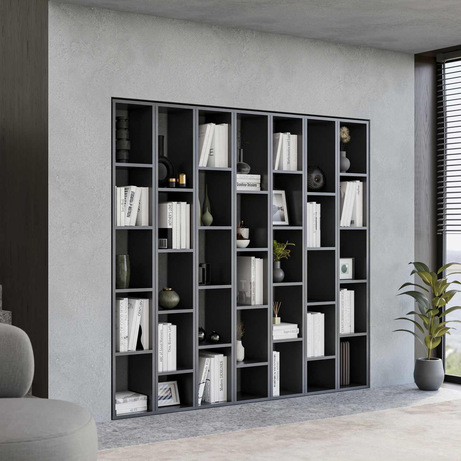 Lion Bookcase - Black