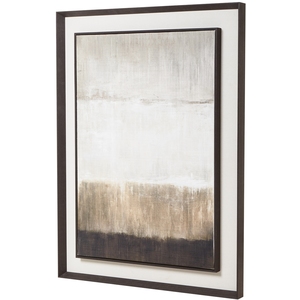 Modern Elegance Linen Art In Dark Frame