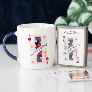 King Of Our Hearts Mug And Playing Cards Gift Set