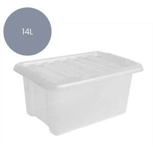 14L Stackable Clear Storage Boxs