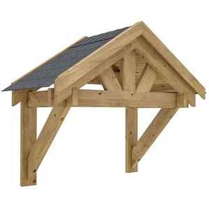 Dunster House Wooden Porch Canopy
