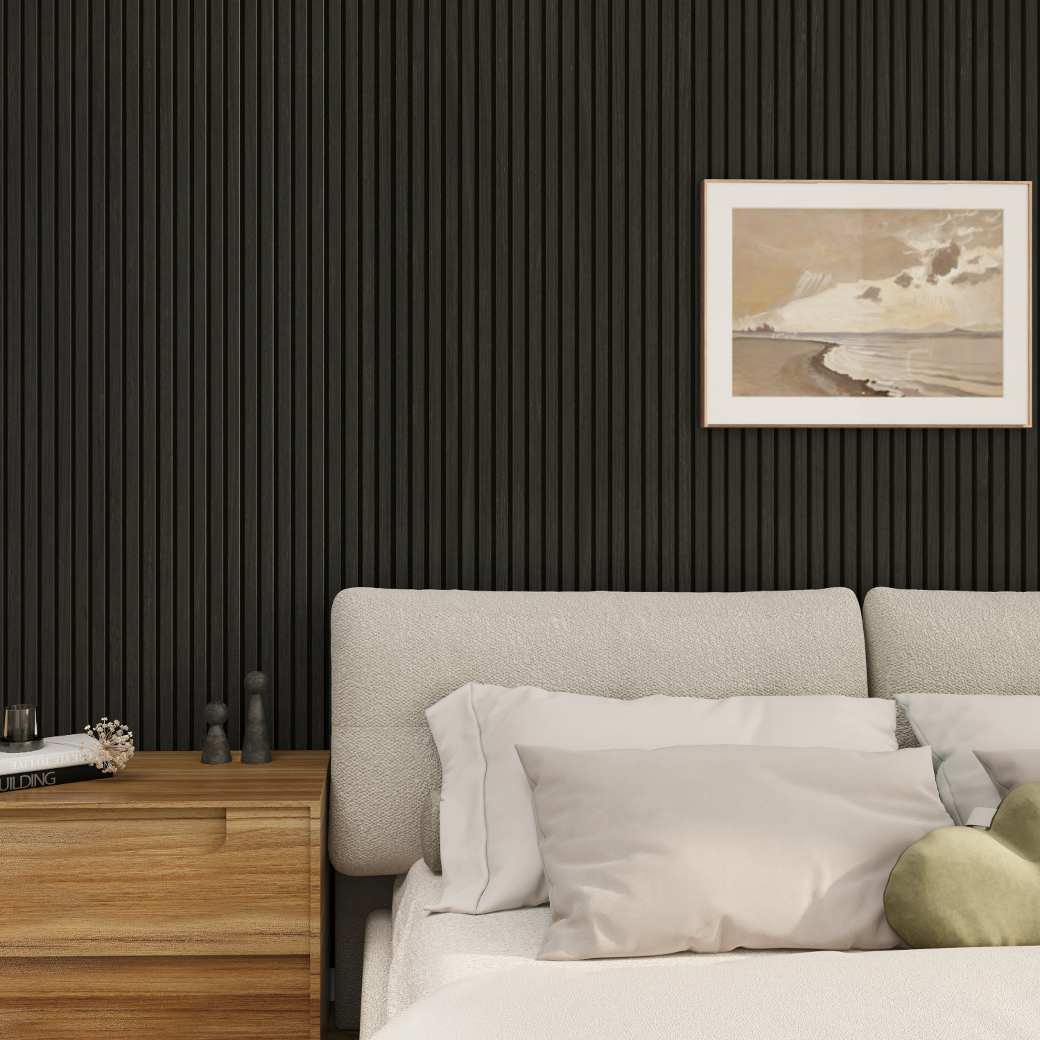 Wall Panels UK Black Oak Acoustic Slat Wall Panel ( 2 Pack )