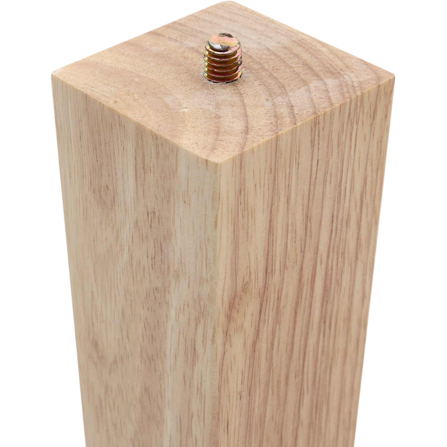 Set of 4 Solid Wood Furniture Legs Rectangular Oak Furniture Feet TV